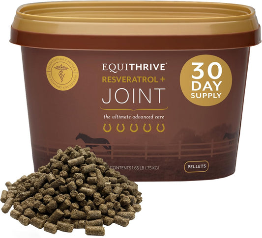 Equithrive Resveratrol Plus Joint Pellets for Horses, 1.65 lbs