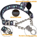 Choke Collar for Dogs,Chain Martingale Dog Training Pulling Collar(Skull L)