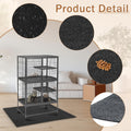 Drydiet 56" x 42" Ferret Playpen Mat, Under Pet Cage Liner, Absorbent/Waterproof Felt Pad for Ferret Cages, Bird Cage Reptile Aquariums, Dog Kennels, with Non-Slip Backing for Hard Floors