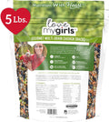 Love My Girls: Chicken Snacks - Veggies & Worms - 5lb Bag - Global Harvest, Gourmet Multi-Grain Treats, Corn-Free, Nutritious & Protein Rich Mealworms