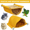 Warm Hamster Hammock House Mouse Rat Hanging Swing Bed Guinea Pig Cage Bedding Small Pet Animal Double Layer Cage Tent H
