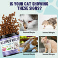 Cat Allergy Relief Chews with Omega 3 & Multivitamins, 500 Crunchy Chews