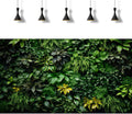 2 Packs Rock Wall Reptile Tank Background Lush Green Tropical Leaves Aquarium Background Nature's Embrace Tropical Green