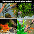 15Inch Extra Long Design Aquarium Aquascaping Tool Kit, Stainless Steel
