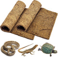 PIVBY 2 PCS Reptile Carpet, Natural Coco Coir Mat (19.6" x 11.7"), Coconut Fiber Substrate Pet Terrarium Liner for Beard