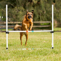 Midlee Dog Agility Beginner Set- Hoop Jump, Weave Poles, and Bar Jump