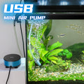 UPETTOOLS Mini USB Aquarium Air Pump, Quiet Fish Tank Oxygen Pump(1.5-7Gal)