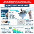 5-MinutePetBath Dog Bath Hose Attachment - Shower Head Accessory for Dog Washing - Low Stress Pet Shower - Portable Wash