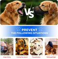 Evollax Dog Muzzle for Large Dogs – Breathable Air Mesh Muzzle for Large Sized Dog | Adjustable Mussels for Dogs Groomin