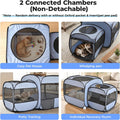 2-in-1 Dog Playpen Portable Cat Playpen, Non-Separable, No Assembly