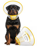 BeeCare+ Cone for Dogs to Stop Licking for Post-Grooming Irritations – Adjustable Dog Cone Alternative Prevents Scratching After Surgery – Elizabethan Collar for Extra-Large Breeds – XL (16.1–18.9 in)