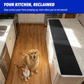 Black Cat Scat Mat 8 Pack, Cat Deterrent Mat, Interlocking Spike Mat for Cats and Dogs, Indoor Outdoor Pet Training Mat 