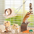 Hamster Chew Toys Set Small Animal Molar Toys Teeth Care Wooden Accessories for Guinea Pigs,Chinchillas,Gerbils,Mice,Rat