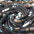 Rezutan Upgraded Flannel Blankets for Large Dogs & Cats, Grey 60" x 50"