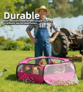 Small Animal Playpen with Mesh Cover & Waterproof Bottom Cat Tent Chicken Brooder Rabbit Guinea Pig Cage Playpen for Sma