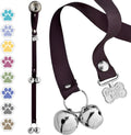 PoochieBells Dog Door Bells for Potty Training, Quick & Easy Puppy Potty Training Method Included, Handcrafted in USA wi