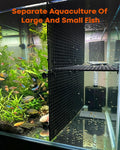 12 Pcs Aquarium Fish Tank Divider Panels with 15 Suction Cup Clips, DIY Egg Crate Aquarium Adjustable Separation Board f