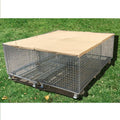 Alion Home© Sun Block Dog Run & Pet Kennel Shade Cover(Dog Kennel not Included) - No Black Trim - Beige (8'x 8')