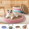 6pcs Cat Scratch Pad, Cat Scratcher Cardboard & Cat Scratching Pads - Round Cat Scratcher Refill, 10 Inch Diameter 7/8 Inch Thick cat scratchers for Indoor Cats