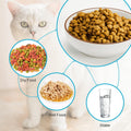 Ceramic Cat Bowls, Howise Pet Bowl Cat Dishes for Food and Water, 5.3 in Cat Food Dish 3 Pack Cat Food Bowls Set Small D