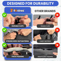 4Knines Dog Backseat Cover with Hammock for Cars, SUVs, and Trucks – Waterproof Layers, Nonslip Seat Protector, Durable Nylon Clips, K9 Shield with Heavy Duty Thread, (Regular, Black)