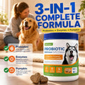 Probiotics for Dogs – Probiotic Chews with 4.8 Billion CFU, Digestive Enzymes & Pumpkin | Dog Gut Health Supplement for Diarrhea, Gas & Sensitive Stomach | Soft Chews for Senior Dogs & All Breeds