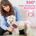 Dono Disposable Pull It Up Female Dog Diapers, 360° Stretchy Waist Puppy Diapers, Super-Absorbent Doggie Diapers with Ra