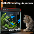 5 Gallon Fish Tank, Betta Aquarium Self-Cleaning Kits, 100% Glass Materia