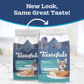 Blue Buffalo Tastefuls Salmon & Ocean Fish Multi-Protein Dry Cat Food, 5 lb