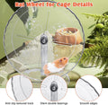 Hamiledyi Silent Hamster Wheel 9.4 Inch Small Animals Running Exercise Wheel Quiet Hamster Running Wheel Toy Anti-Slip T