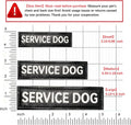 WALITEFU Service Dog Patches 2Pcs, Servcie Dog ID Tag Easily Attach to Collar, Harness, Vest (Medium- 1.18 x 4.33)