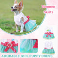 2 Pack Dog Clothes for Small Dogs Girls Cute Princess Puppy Dresses Tutu Pet Dress Outfit Female Dog Dresses Chihuahua Yorkie (XX-Small)