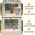 Rat Climbing Rope Net Toy for Cage, Hanging Swing Toy (Random Color)