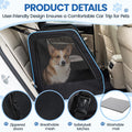 Dog Car Seat, Enclosed Carrier for Pets Travel Safety Dog Crate Soft-Sided Covered Car Kennel Carrier