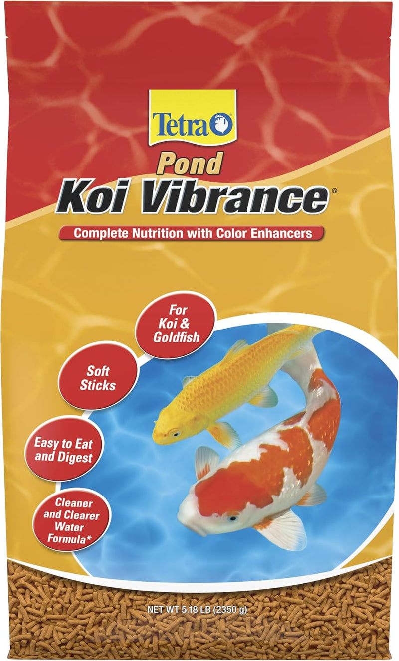 Tetra Pond Koi Vibrance Soft Sticks, Floating Pond Fish Food, 5.18 lbs