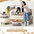 Zopeal Dog Toy Gift Basket Set for Puppy Birthday