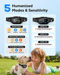 Dog Bark Collar for Large Medium Small Dogs - Smart Anti Barking Collar with Beep & Vibration & Shock, 5 Training Modes 