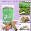Bissap 36PCS Rabbit Chew Sticks, Mixed Natural Timothy Hay Oat Carrot Bunny Chew Toys and Treats for Rabbits Bunnies Chi