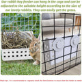 PINVNBY Hay Feeder for Rabbits, Less Wasted Hay Rack Manger, Hanging Guinea Pig Rabbit Hay Holder for Bunny, Chinchilla,