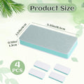 4 Pack Reusable Aquarium Cleaning Sponge to Clean Fish Tank, Double Sided Aquarium Sponge Cleaner for Glass, Non-Scratch