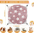 Sadnyy 6 Pieces Guinea Pig Rat Hammock Three Layer Ferret Bed Small Animal Hanging Pet Cage Hammock for Chinchilla Rat S