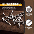 250 Pack 2 Inch E5 Steel Horseshoe Nails for Stained Glass Crafts