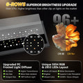 fishkeeper Clip on Aquarium Light for Plants, 6 Row LED Brightness, 18W