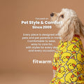Fitwarm Funny Duck Dog Pajamas, Dog Winter Clothes for Small Dogs Girl, Lightweight Velvet Pet Jumpsuit, Cat Onesie, Yel