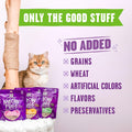 Stella & Chewy's Meowfulls Freeze Dried Cat Treats - Turkey & Duck Recipe - Raw Protein with Probiotics & Salmon Oil - 1