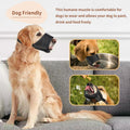 HEELE Dog Muzzle,Soft Nylon Muzzle Anti Biting Barking Chewing,Air Mesh Breathable Drinkable Adjustable Loop Pets Muzzle