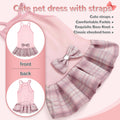 Pet Dog Dress for Small Dogs Girl, Pet Clothes with Bowtie