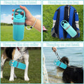 Fhiny Portable Dog Poop Scooper, No-Touch Handheld Doggy Poop Scooper Sanitary Puppy Waste Picker with Bag Dispenser Con