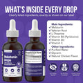 Cat Melatonin Drops, Liquid Melatonin for Cats for Grooming, Travel and Vet Visits, Calming Cat Sedative for Grooming, C
