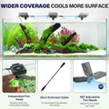 hygger Aquarium Cooling Fan with Smart Temp Control for 30-60 Gal Tanks